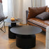 Modern Minimalist Round Cylinder Stainless Steel Coffee Table For Living Room