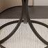 Contemporary Creative Round Rock Slab Iron End Table 1-Tier For Living Room