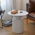 Modern Minimalist Round Cylinder Stainless Steel Coffee Table For Living Room