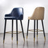 Modern Luxury Round Upholstered Quad Stand Leather Stainless Steel Iron Bar Stool For Restaurant