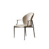Modern Simplicity Microfiber Leather Stainless Steel Sponge Square Wraparound Dining Chair Backrest Armrest For Dining Room