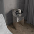 Modern Minimalist Round Stainless Steel End Table 2-Tier For Living Room