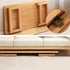 Modern Minimalist Foldable Rectangular Solid Wood Coffee Table For Living Room