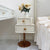 Contemporary Creative Orb Square Rotatable Stackable Wood Steel Nightstand 2-Drawer For Bedroom