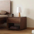 Traditional Chinese Square Wood Nightstand 1-Drawer For Bedroom