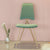 Contemporary Scandinavian Fabric Velvet Metal Sponge Square Vanity Stool Chair Backrest For Bedroom