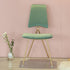 Contemporary Scandinavian Fabric Velvet Metal Sponge Square Vanity Stool Chair Backrest For Bedroom