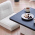 Traditional Japanese Square Lambswool White Toon Pine Wood Coffee Table & Chair Set Tatami For Living Room