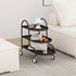 Modern Minimalist Rectangular Steel Side Table 3-Tier For Living Room
