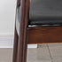 Traditional Vintage Leather Wood Square Upholstered Chair Backrest Armrest For Living Room