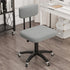 Modern Minimalist Rectangular Fabric Plastic Aluminum Alloy Steel Desk Chair Backrest Armless For Home Office