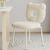 Contemporary Creative Square Iron Wool Vanity Stool Backrest Armless For Bedroom