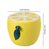 Modern Art Deco Lemon Leaf Round Plastic Chair Backless Armless For Bedroom