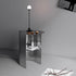 Modern Minimalist Round Stainless Steel End Table 2-Tier For Living Room