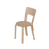 Contemporary Nordic Birch Wood Round Rectangular Dining Chair Backrest For Dining Room