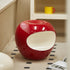 Modern Art Deco Apple Round Resin Chair Backless Armless For Bedroom