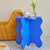 Contemporary Creative Wave Petal Wooden Fiberboard End Table For Living Room