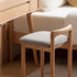 Traditional Japanese Square Cotton Linen Oak Vanity Stool Backless Armless For Bedroom