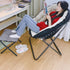 Modern Minimalist Square Fabric Steel Chair Backrest Armrest For Living Room