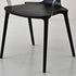 Modern Minimalist Curve Frame Plastic Dining Chair Backrest Armrest For Dining Room