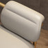 Contemporary Scandinavian Square Leather Iron Vanity Stool Backrest Armrest For Bedroom