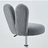 Modern Minimalist Round Lambswool Metal Vanity Stool Backrest For Bedroom