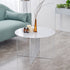 Modern Minimalist Round Lined Base Iron Side Table For Living Room