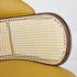 Traditioanal Vintage Weaving Leather Ash Wood Rattan Sponge Square Hug Dining Chair Backrest Armrest For Dining Room