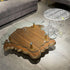 Modern Luxury Round Acrylic End Table 1-Tier For Living Room