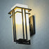 Modern Minimalist Waterproof Rectangular Alloy Glass 1-Light Wall Sconce Lamp For Outdoor Patio