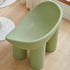 Contemporary Creative Oval Plastic Chair Backrest Armrest For Living Room