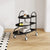 Modern Minimalist Rectangular Steel Side Table 3-Tier For Living Room