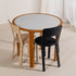 Contemporary Nordic Birch Wood Round Rectangular Dining Chair Backrest For Dining Room