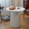 Modern Minimalist Round Cylinder Stainless Steel Coffee Table For Living Room