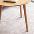 Contemporary Japanese Oval Wood Side Table 1-Tier For Living Room