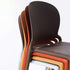 Contemporary Nordic Curved Square PP Dining Chair Backrest Armless For Dining Room