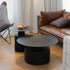 Modern Minimalist Round Cylinder Stainless Steel Coffee Table For Living Room