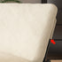 Contemporary Nordic Square Corduroy Sponge Wood Recliner Footrest Backrest For Living Room