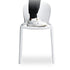 Contemporary Nordic Curved Square PP Dining Chair Backrest Armless For Dining Room