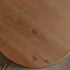 Traditional Vintage Round Half Column Wood Metal Coffee Table 1-Tier For Living Room
