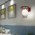 Modern Art Deco Kids Iron Glass Basketball Hoop 1-Light Wall Sconce Lamp For Bedroom