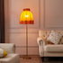 Traditional Retro Dome Tassel Iron Fabric 1-Light Standing Floor Lamp For Living Room