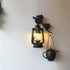 Traditional Vintage Horse Lamp Kettle Iron 1-Light Wall Sconce Lamp For Living Room