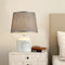 Contemporary Vintage Cylinder Vase Base Ceramic Fabric 1-Light Table Lamp For Bedroom