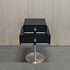 Modern Eclectic Rectangular Stainless Steel Pine End Table 2-Tier For Living Room