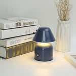 Contemporary Creative Mushroom Iron Acrylic LED Table Lamp For Bedroom