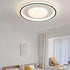 Modern Minimalist Round Acrylic Iron Aluminum Silicone LED Flush Mount Ceiling Light For Bedroom