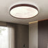 Contemporary Scandinavian Iron Plastic Round Moon LED Flush Mount Ceiling Light For Living Room