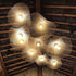 Traditional Chinese Iron Bamboo Weaving Hat Irregular Round Ball 1-Light Pendant Light For Dining Room