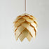 Traditional Farmhouse Wood Pineapple 1-Light Pendant Light For Dining Room